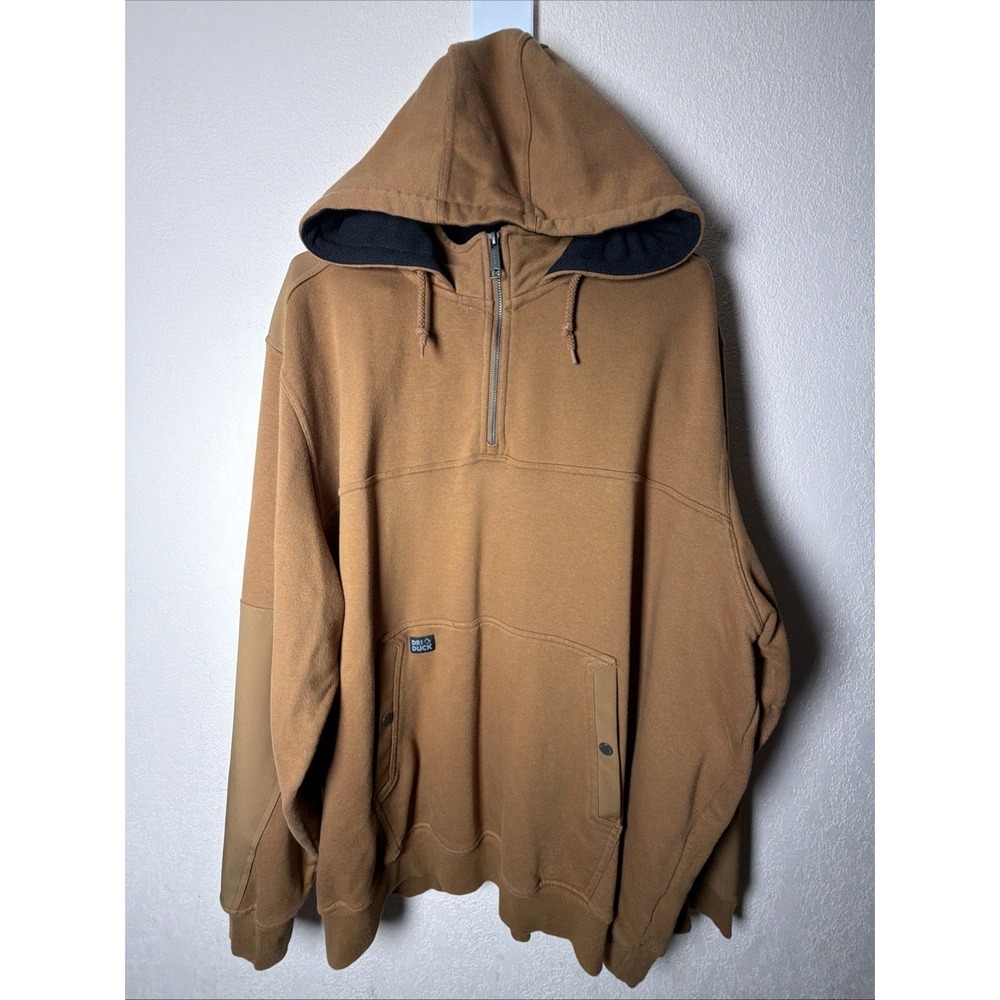 DRI DUCK Mission Fleece Quarter-Zip Hooded Pullover 3XL